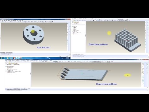 How to use pattern command in proe wildfire 4 0