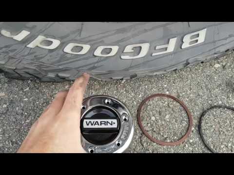2003 F250 Superduty Locking Hub Replacement with WARN Hubs.
