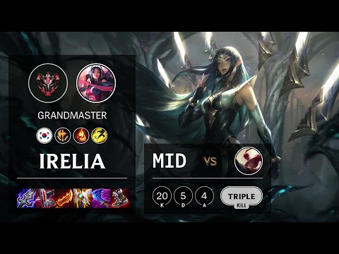 Irelia Mid vs Lee Sin - KR Grandmaster Patch 11.16