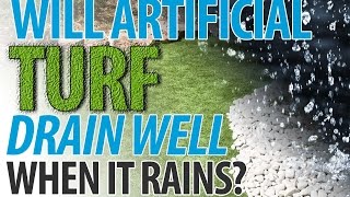 How Well Will Artificial Turf Drain When it Rains? (I.C.E. Chats)