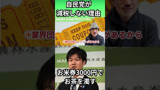 【真相】なぜ自民党は“減税と現金給付”を嫌うのか？ 表で言えない本当の理由　#自民党　#お米券　#インフレ対策