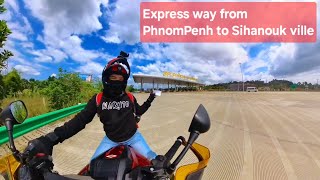 Express way for bigbike in Cambodia.