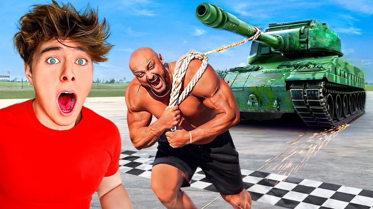 World’s Strongest Man vs TANK!