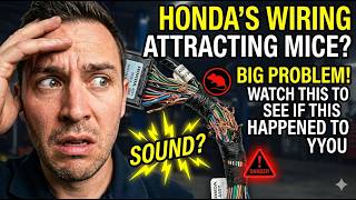 **Honda Rodent Soy Wiring Fail!!!** Check This If You're Getting Random Check Engine Codes Honda
