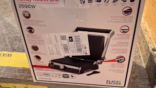 BLACK+DECKER Family Health Grill 2000W CG2000-B5 #unboxing