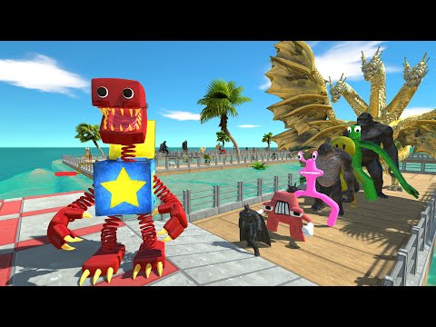 Boxy Boo Fight Ghidorah WATER OASIS DEATH RUN - Animal Revolt Battle Simulator