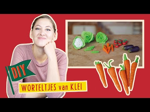 Miniature Carrots from Polymer Clay