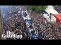 'Most beautiful Scudetto': Inter fans line Milan streets for victory parade