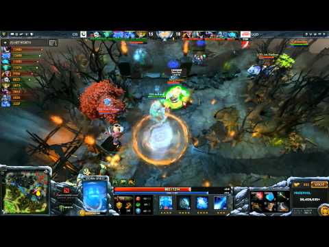 LGD vs CIS TI4 Chinese Qual Grand Final Game 2 Rosh Fight