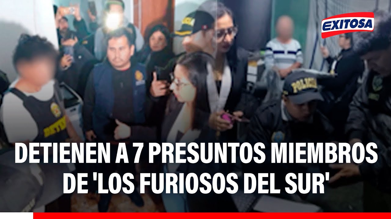 🔴🔵 Detienen a 7 presuntos miembros de 'Los Furiosos del Sur'