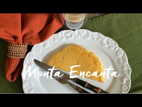 Tapioca invertida com queijo crocante!