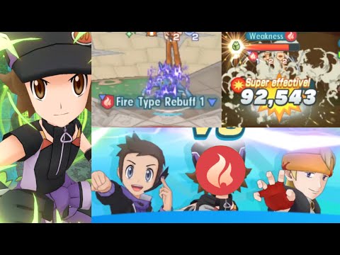 6* EX 1/5 Sygna Suit Hilbert & Genesect (Fire) vs 2000pts Aaron On-Type | Pokémon Masters EX