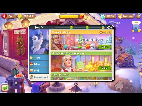 Uncle Mycroft ? - Playrix Gardenscapes New Acres - New Room - Mountain Chalet - Android Gamelay