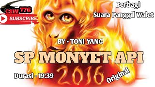 Download lagu SP MONYET API 2016 BY TONI YANG - SUARA PANGGIL WALET BERKUALITAS TOP RESPON mp3 Download lagu SP MONYET API 2016 BY TONI YANG - SUARA PANGGIL WALET BERKUALITAS TOP RESPON mp3