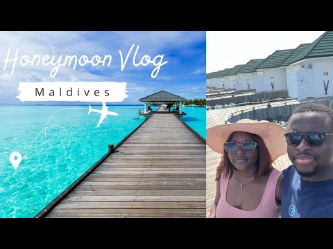 OUR HONEYMOON VLOG IN THE MALDIVES! | FLIGHT | RESORT | OVER WATER VILLA TOUR #honeymoon #maldives