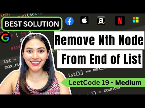 Remove Nth Node From End of List - LeetCode 19 - Python (Iterative and Recursive!)