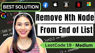 YouTube video 'Remove Nth Node From End of List - LeetCode 19 - Python (Iterative and Recursive!)'