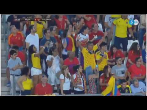 Gol de Radamel Falcao  | España (1) vs Colombia (2) - Amistosos Internacionales 2017