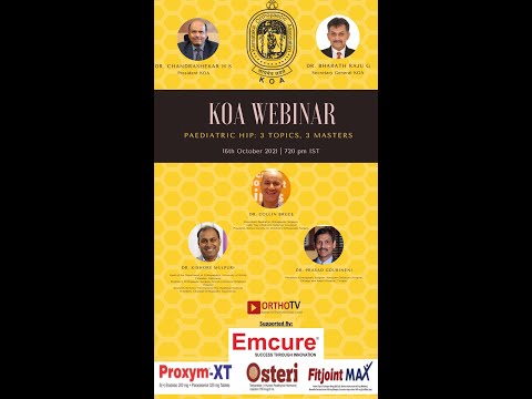 KOA WEBINAR : THEME - Pediatric Hip