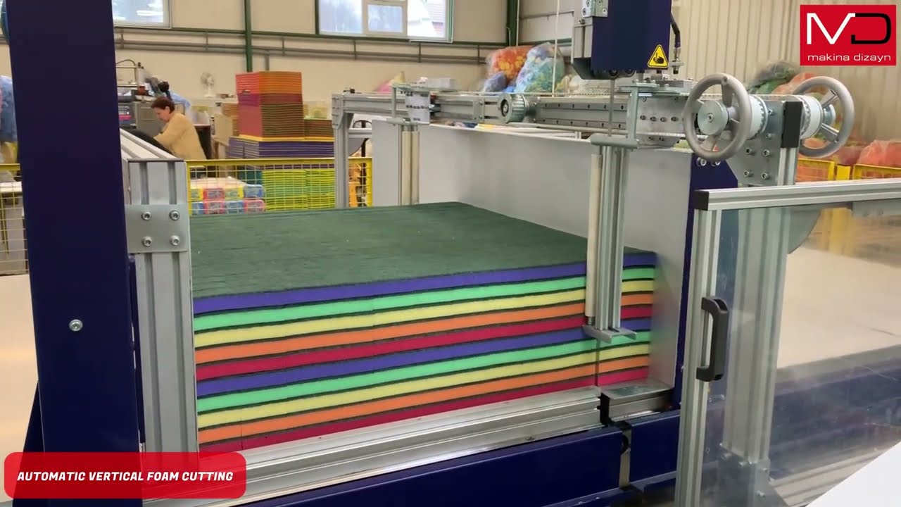 V21 Otomatik Bulaşık Sünger Kesim Makinesi - Video 1