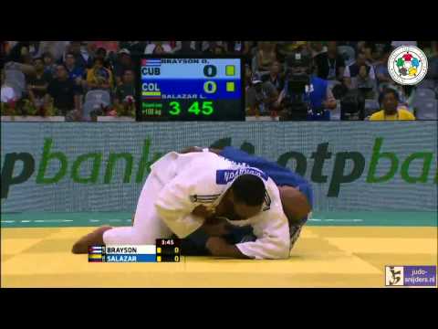 Judo 2013 World Championships Rio de Janeiro: Brayson (CUB) - Salazar (COL) [+100kg]