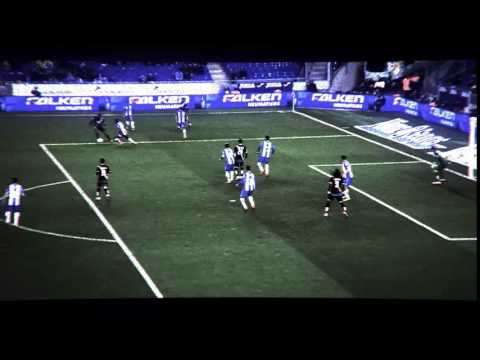 Golazo de Bebé (1-1) en el RCD Espanyol - Rayo Vallecano /OG/