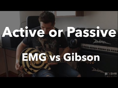 EMG 81/85 vs Gibson 498/490, Active vs Passive Pickups on Les Paul Zakk Wylde
