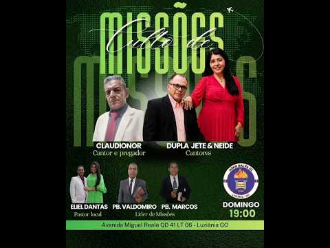 É nesse domingo na cidade de Luziânia Goiás #agendas #jeteeneide #adoração #duetos