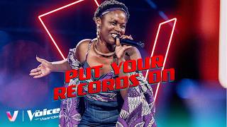 Rebecca - 'Put Your Records On' | Blind Auditions #8 | The Voice van Vlaanderen | VTM