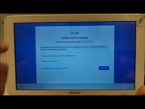 Bypass Google account archos 101e Neo