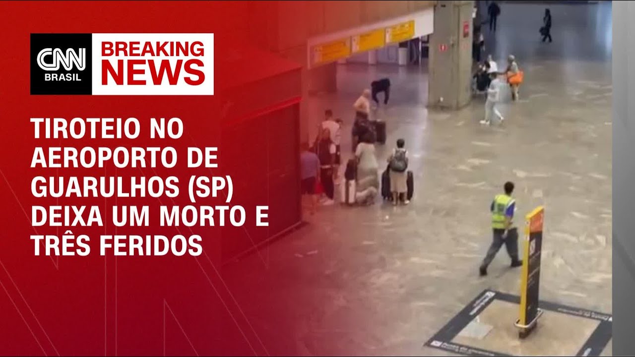 Tiroteio no Aeroporto de Guarulhos (SP) deixa um morto e três feridos | CNN 360º