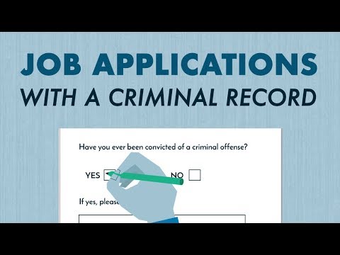 Applying for a Job with a Criminal Record