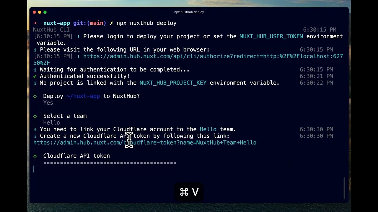 One Command to Deploy Nuxt on Cloudflare