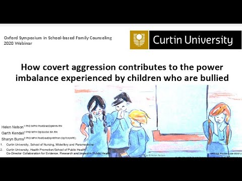 How Covert aggression contributes to the power imbalance experienced by children who are bullied