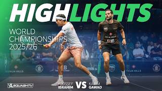 🇪🇬 Ibrahim v Gawad 🇪🇬 | PSA World Championships 2025/26 | SEMI-FINAL HIGHLIGHTS