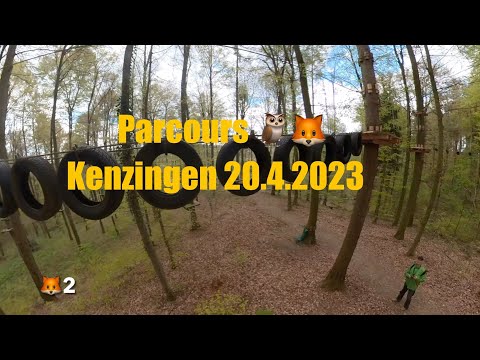 Waldklettergarten Parcours 3 u.4 „Eule“ und „Fuchs“ - Kenzingen 20.4.2023  (Subtitles)