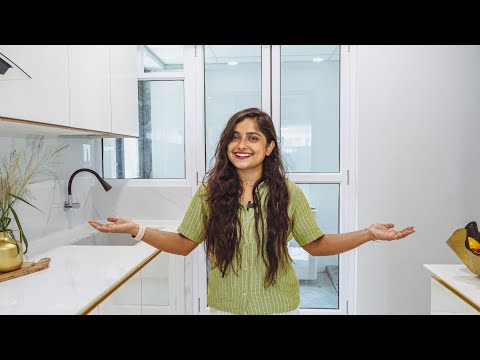 How to make a Modular Kitchen in India? 😍🌟✌️ Entire white kitchen Makeover ✅