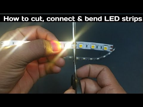 LED strip lights cut ✂, connect & bend कैसे करें? #tipsandtricks #led
