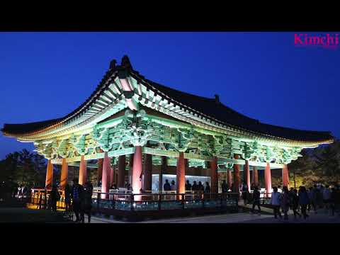 [Palácio Gyeongju Donggung e Lagoa Wolji] Palácio Gyeongju Donggung e Lagoa Wolji, Gyeongju, Gyeongsangbuk-do ｜Kimchi People Wolji Pond
