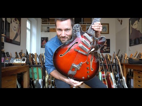 VIDEO! 1965 Framus 5/114-54 Fret Jet Thinline - pro setup/Player ready image 15