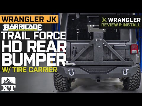 Jeep Wrangler JK Barricade Trail Force HD Rear Bumper w/ Tire Carrier Review & Install