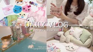 vlog┊ガチャガチャ大量開封🧸可愛いものに夢中な日常🎀Qoo10メガ割購入品と夏のお部屋づくり📦👒