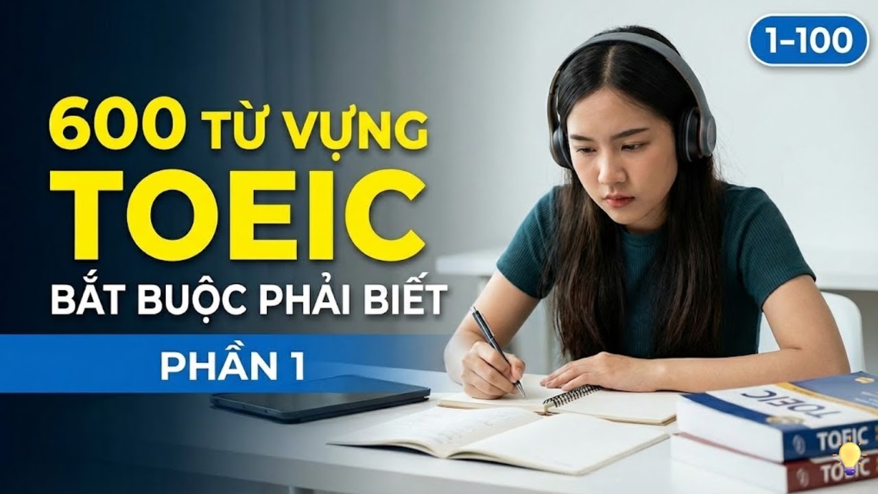 600 Từ Vựng TOEIC Thường Gặp Nhất Trong Đề Thi | Phần 1 | Toeic Essential 600 Words | #toeic