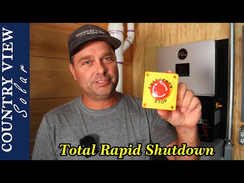 Installing a TIGO Rapid Shutdown in the 6000XP.  Testing Total Rapid Shutdown of complete system.