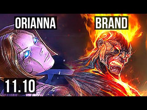 ORIANNA & Bard vs BRAND & Senna (ADC) | 1/0/12, 1.0M mastery, 300+ games | BR Grandmaster | v11.10