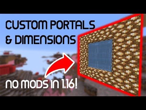 How to Make CUSTOM PORTALS and DIMENSIONS in 1.16 || NO MODS!