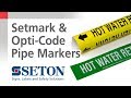 Setmark and Opti-Code Pipe Marker Comparison