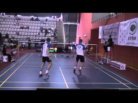 MMČR badminton 2014 MD Lukasz MOREN Wojciech SZKUDLARCZYK - Mathias CHRISTIANSEN David DAUGARD 1