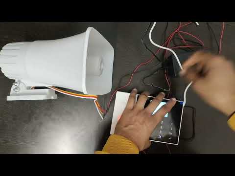 Navkar Systems WiFi GSM Security Alarm System Connected with 12V 30W Siren through Converter