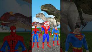 Download lagu Game Playing Spider-Man vs T-Rex Dinosaur Takes on Spider-Man in EPIC Battle! #gta mp3